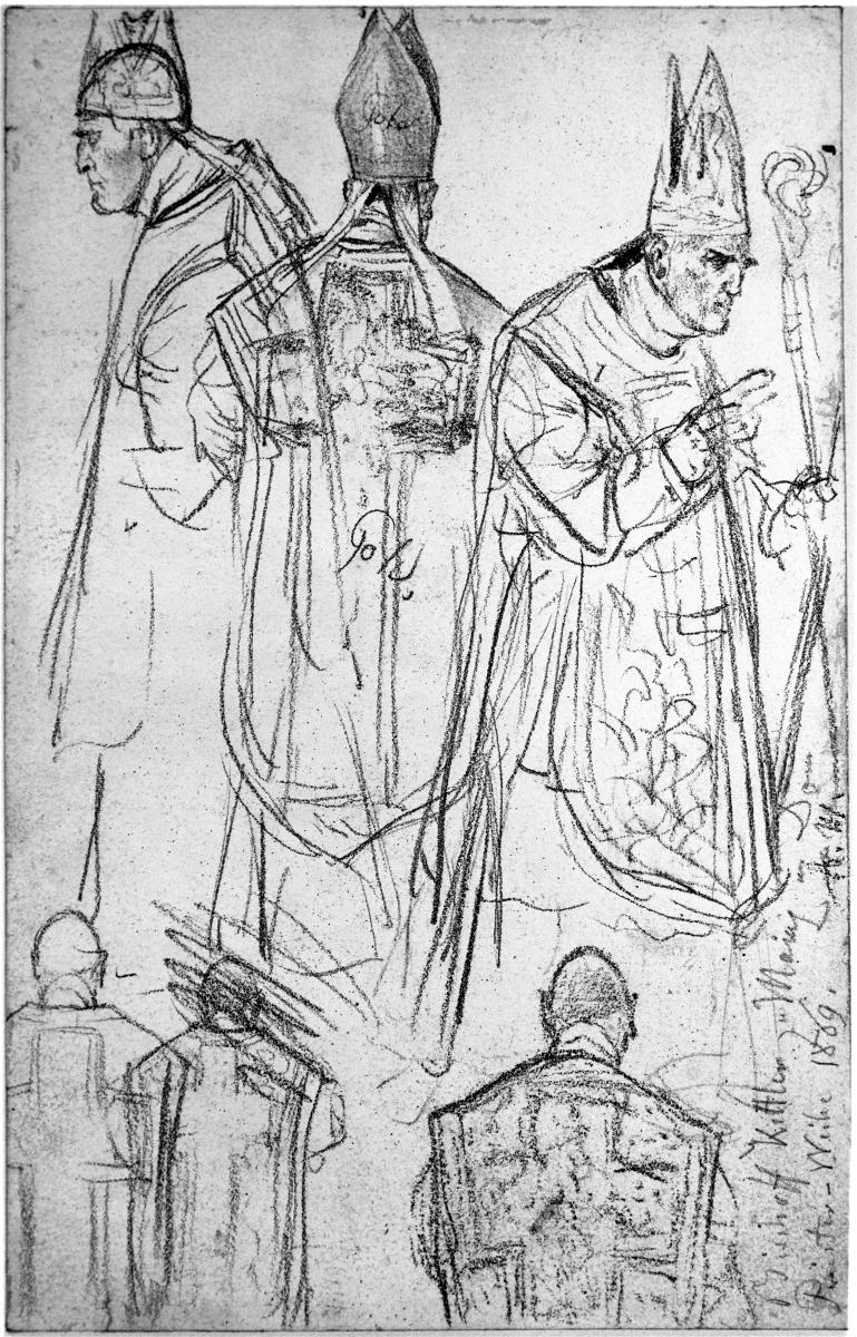 Bischof Ketteler im Dom zu Mainz bei der Priesterweihe