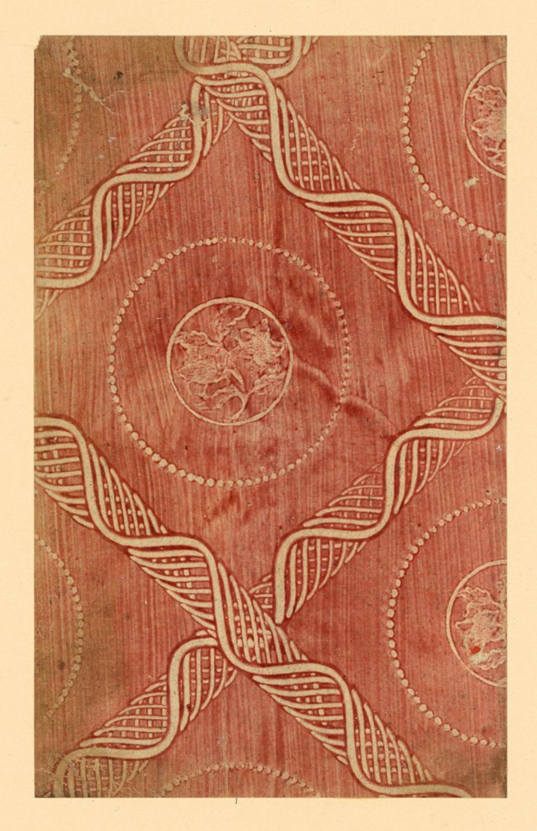 Kleisterpapier mit Verdrängungsdekor (Herrnhuter Art)