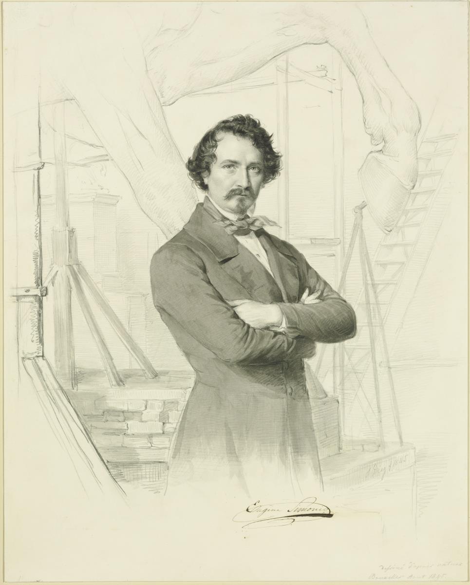 Eugène Simonis, Bildhauer