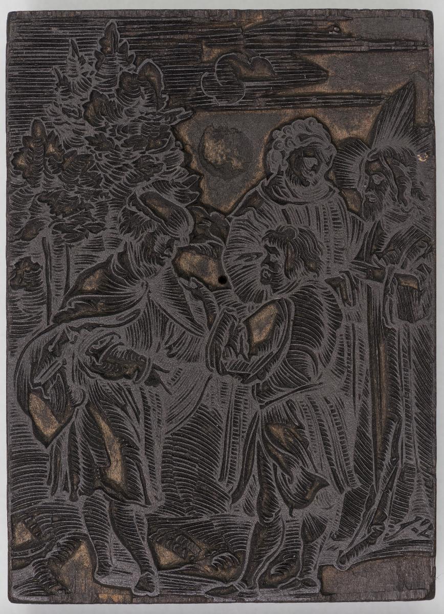 Biblische Szenen; (Eine davon zeigt Kaiser Max I., diese Horrak 752, Wolfgang von Maen, 360, 13; Eine weitere: Verrat des Judas von Maen, 360, 17. Vgl Burgkmair Kat. 1974)
(20 Stöcke)
