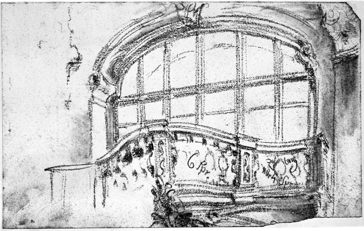 Balkon in einer Barockkirche