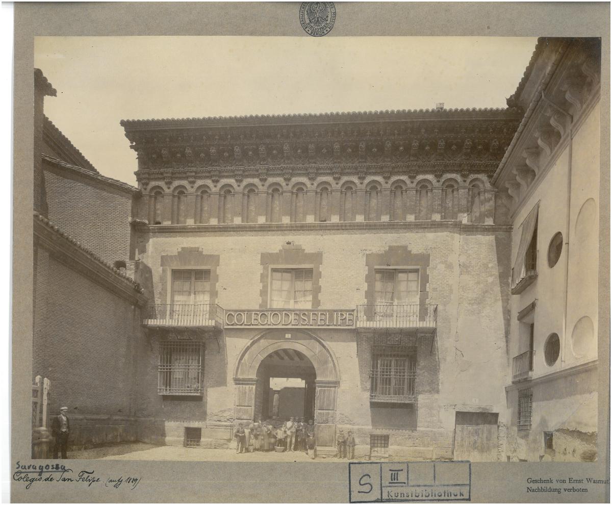 Zaragoza, Schule San Felipe, Fassade