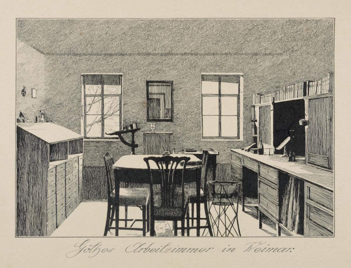 Goethes Arbeitszimmer in Weimar