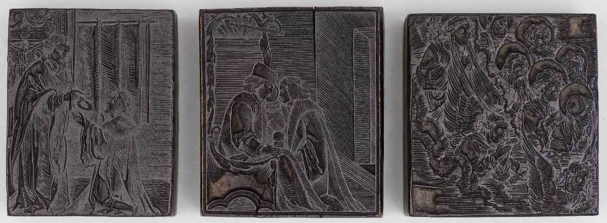 Abendmahl, Beichte, Maria mit Heiligen.
3 Stöcke