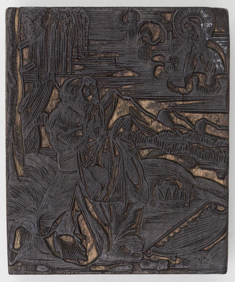 Vertreibung aus dem Paradies, Hl. Lukas, Gethsemane, Könid David, Verkündigung (nach Dürer), Gregorsmesse
(6 Stöcke)