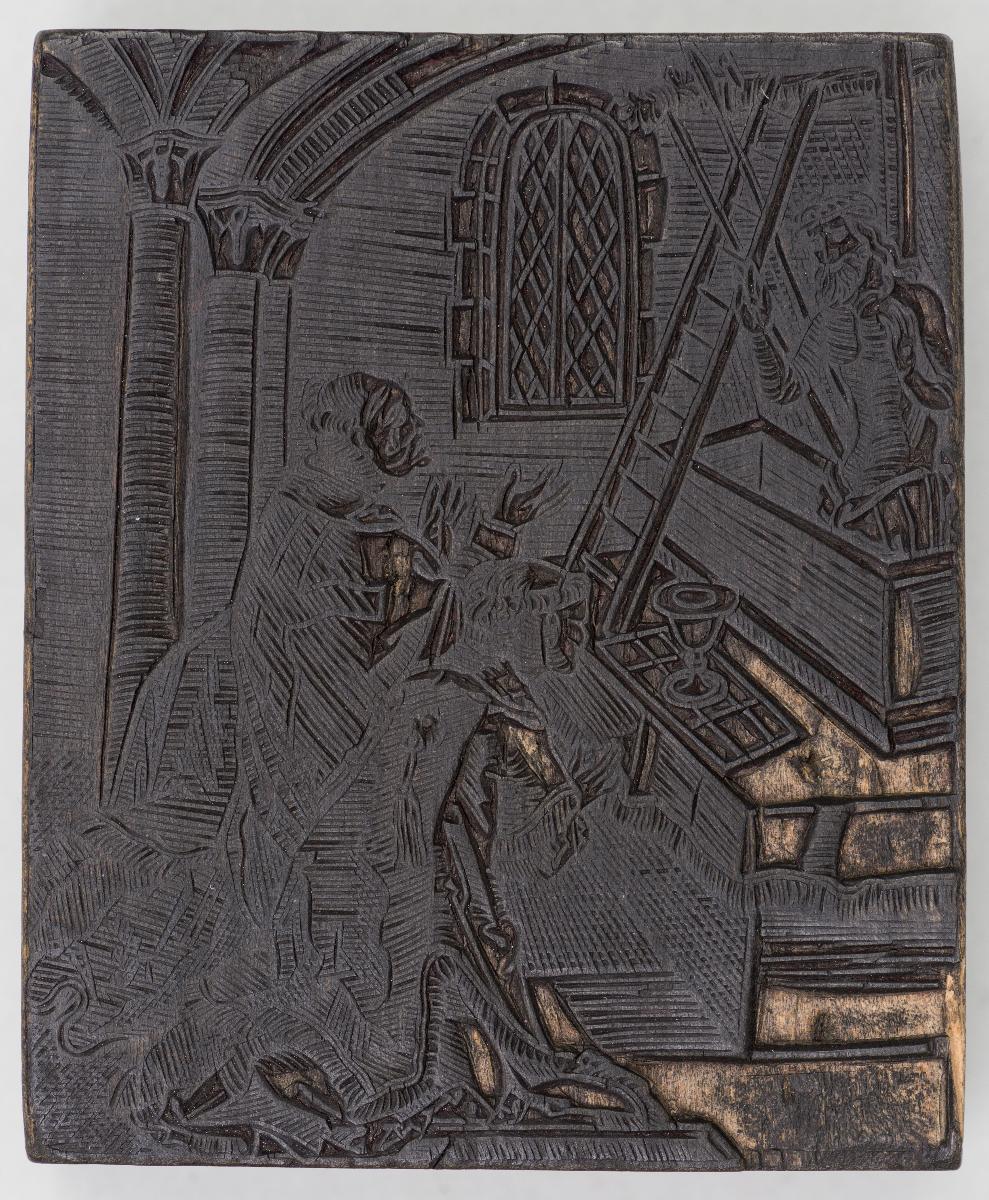 Vertreibung aus dem Paradies, Hl. Lukas, Gethsemane, Könid David, Verkündigung (nach Dürer), Gregorsmesse
(6 Stöcke)