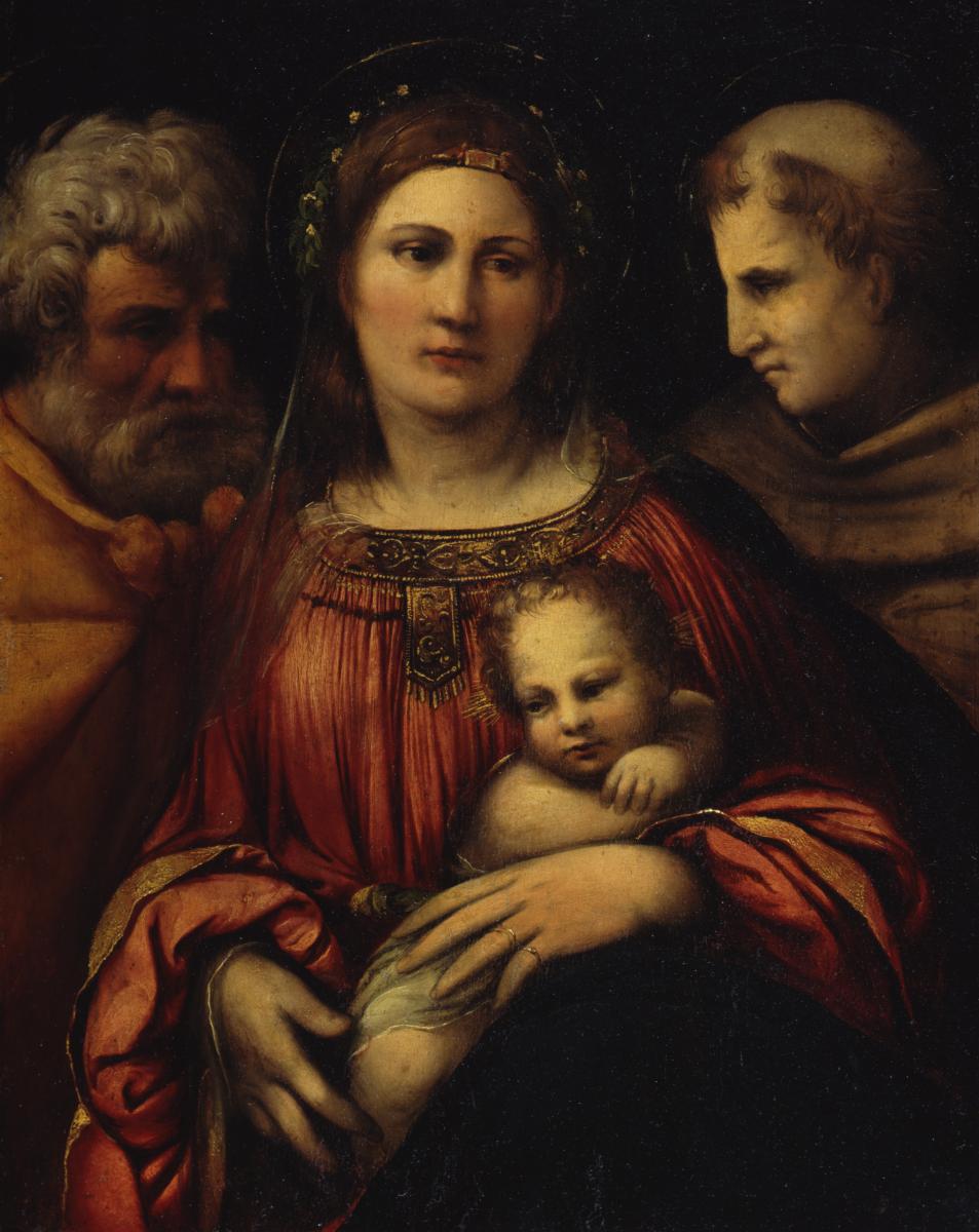 Die Heilige Familie mit dem heiligen Franziskus