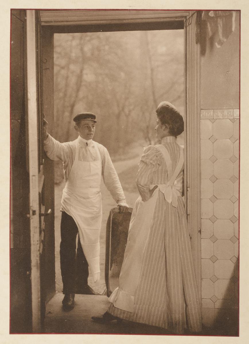 Schlachter und Kleinmädchen (aus dem Album "Hamburg: Land und Leute der Niederelbe")