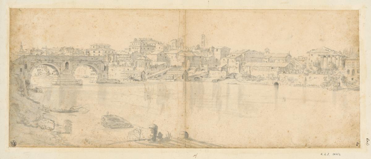 Ponte Rotto, im Hintergrund Kapitol, rechts die beiden Tempel