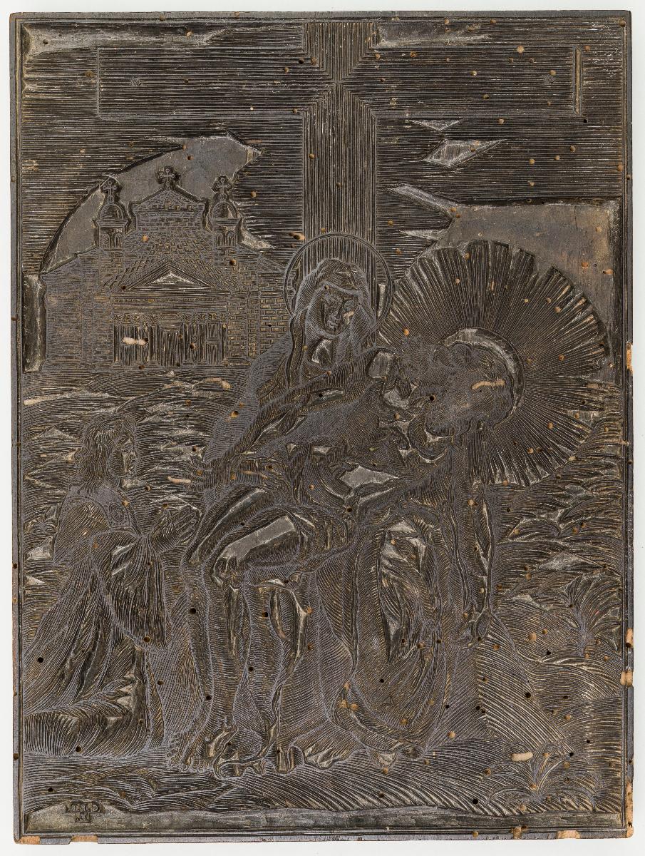 Pietà, mit Stifter (?)
G.F.R.F.; aus Hylotoauren zu Ouchelsberg (?)