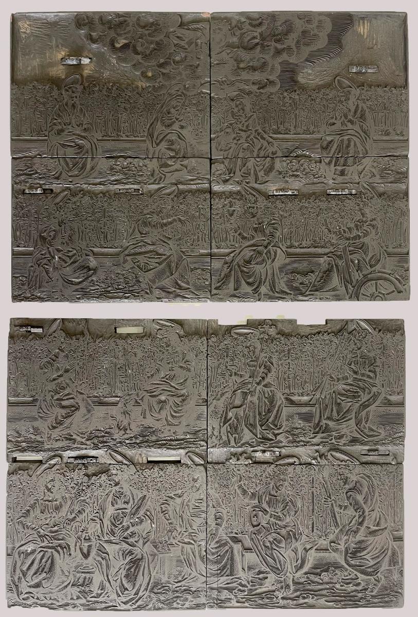 Maria mit Katharina, Dorothea, Agnes, Margarethe, Euphemia, Agathe, Lucia, Christine, Magdalena, Elisabeth und Apollonia
(8 Druckstöcke)
