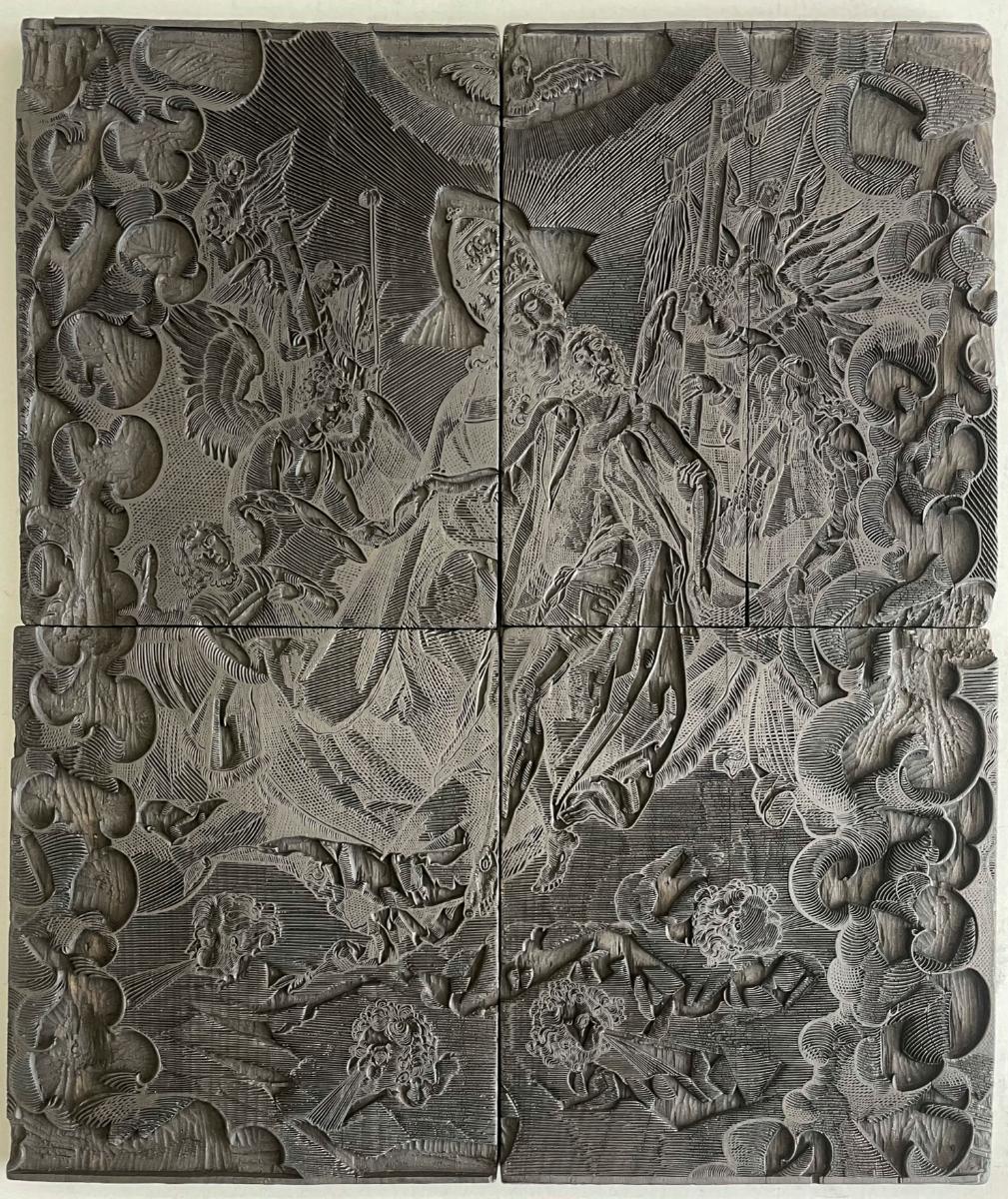 Gnadenstuhl auf leichtem Holz
(4 Stöcke)