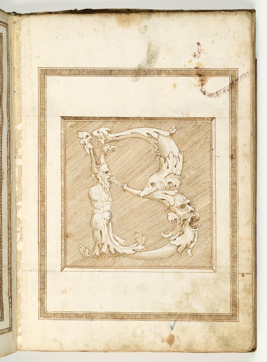 Zierbuchstabe B