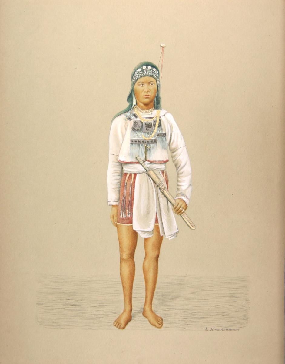 Ami-Mann in Festtracht aus Formosa