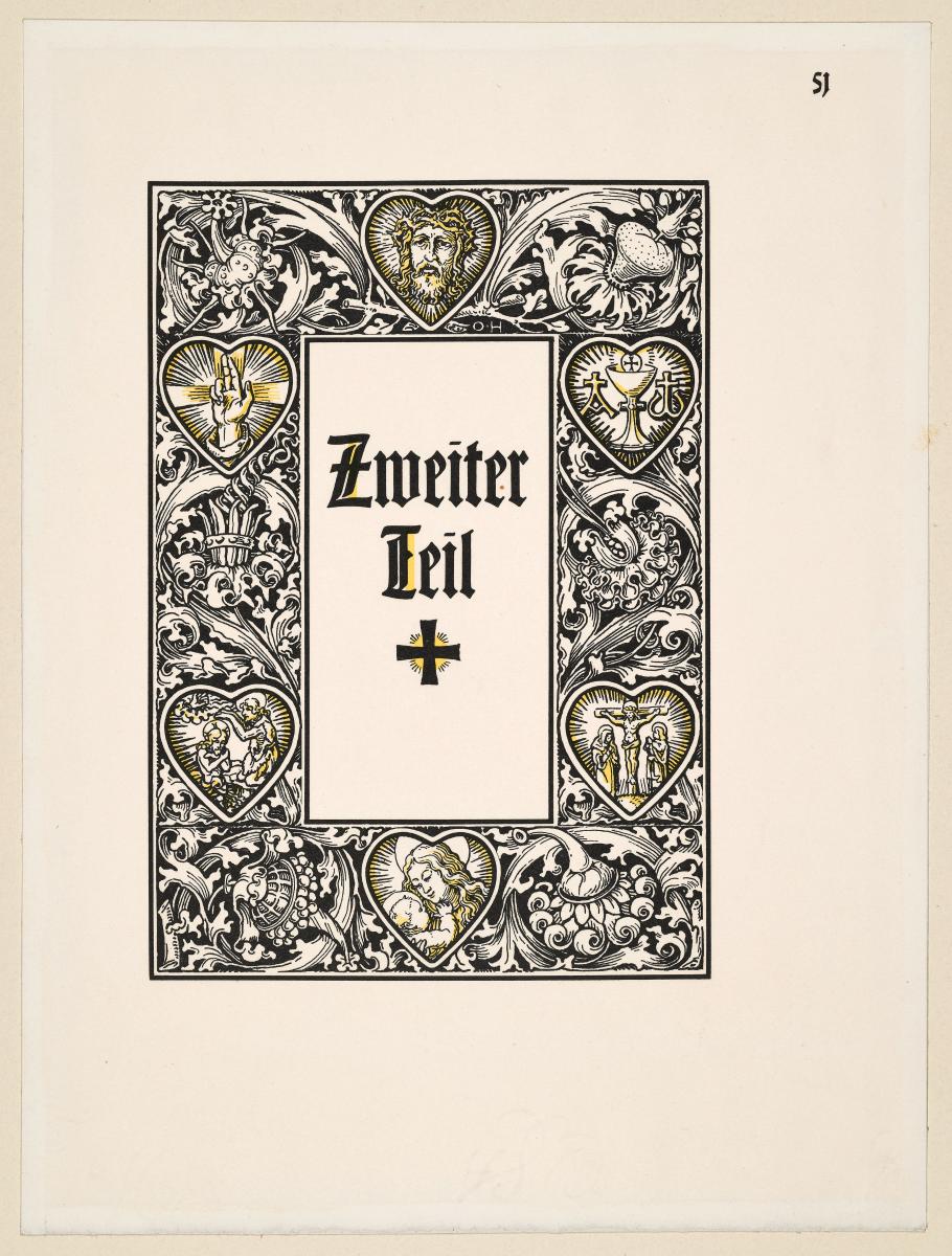 Zwischentitel christlicher Erbauungsliteratur: "Zweiter Teil"