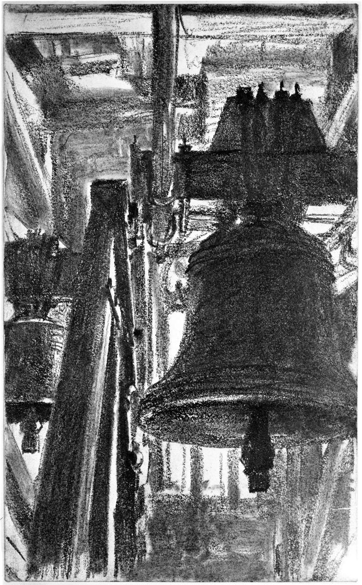 Glockenstuhl mit zwei Glocken in Friedrichroda