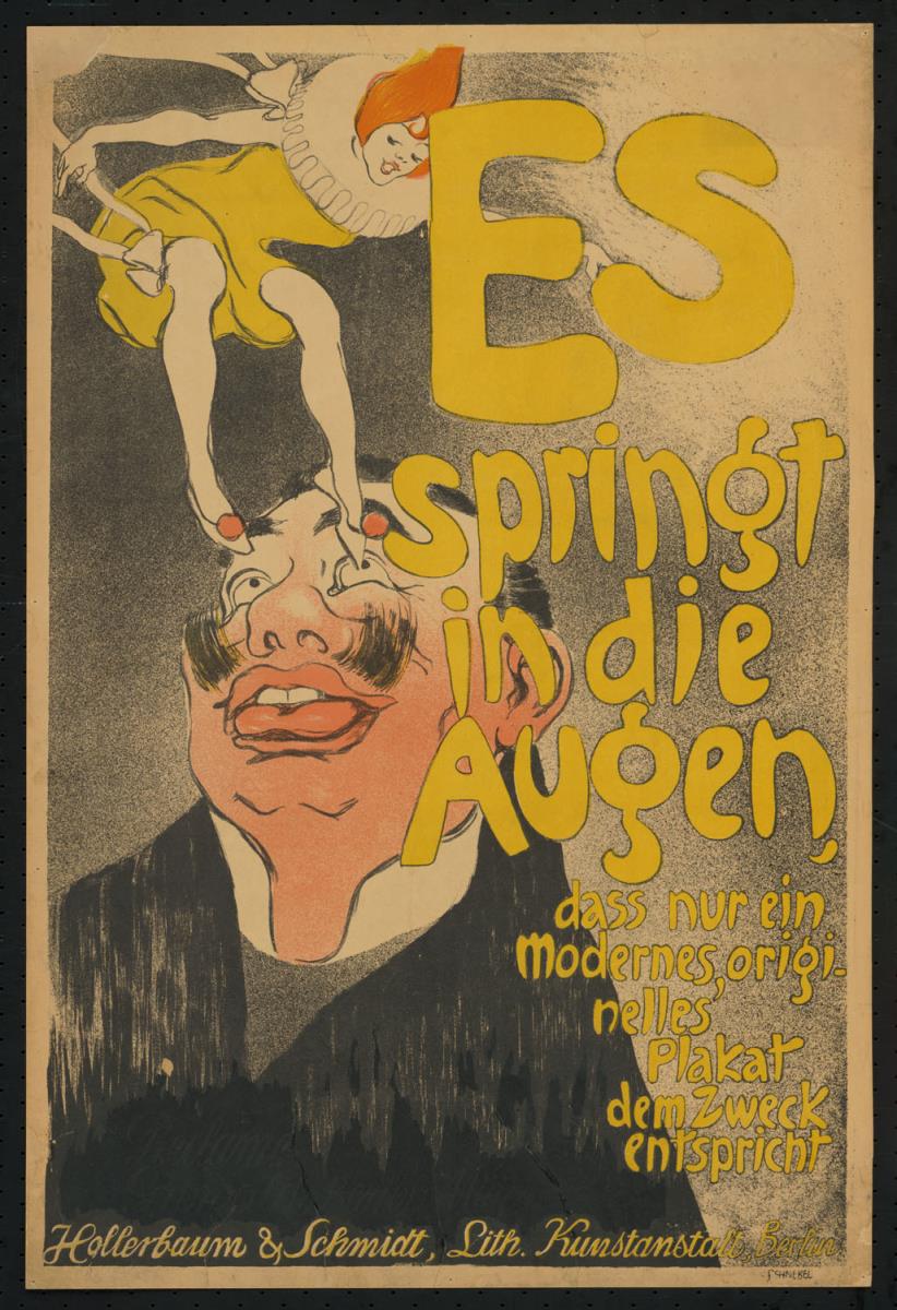 Es springt in die Augen, dass nur ein modernes, originelles Plakat dem Zweck entspricht