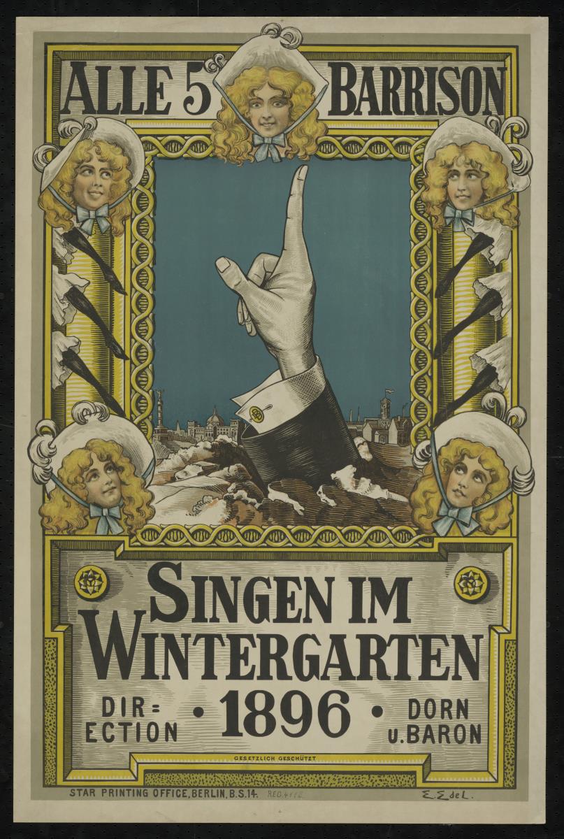 Alle 5 Barrison singen im Wintergarten
