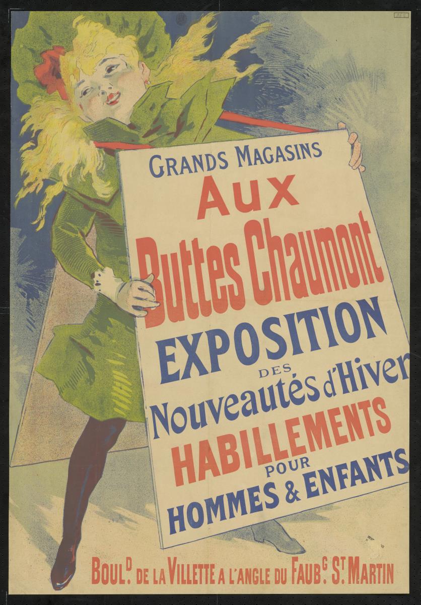Grand Magazins Aux Buttes Chaumont. Exposition des nouveautés d'hiver