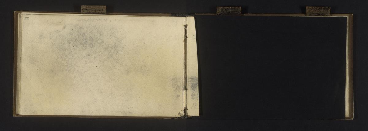 Leerseite und Fragment einer herausgetrennten Seite