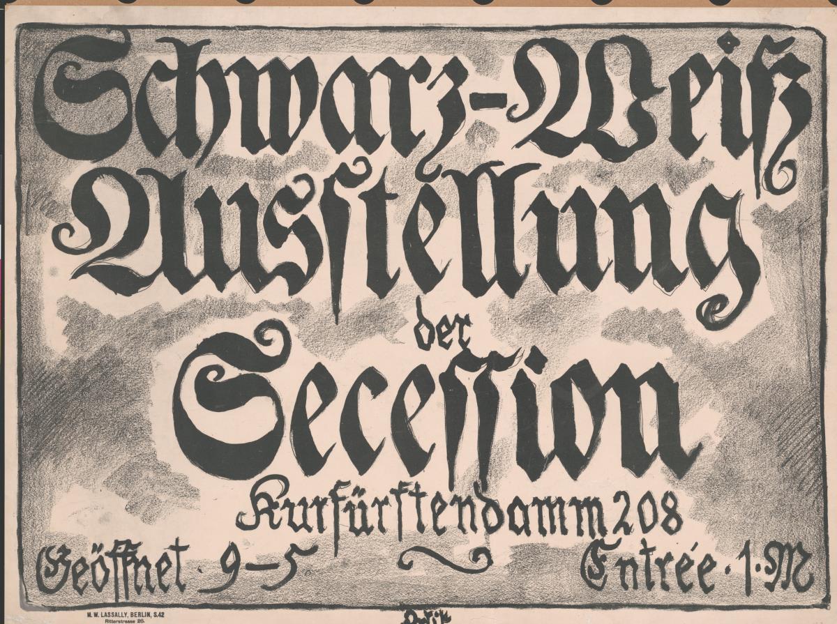 Schwarz-Weiß Ausstellung der Secession