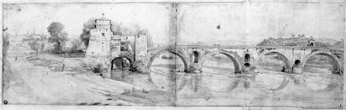 Ponte Molle vom rechten Ufer