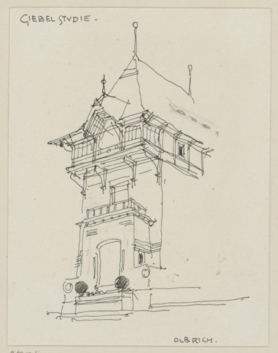 Hinterbrühl, Villa Friedmann, Perspektive des Risalits an der Südseite