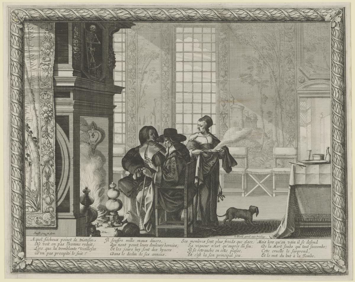 Die vier Lebensphasen des Menschen, Bl. 4: das Alter