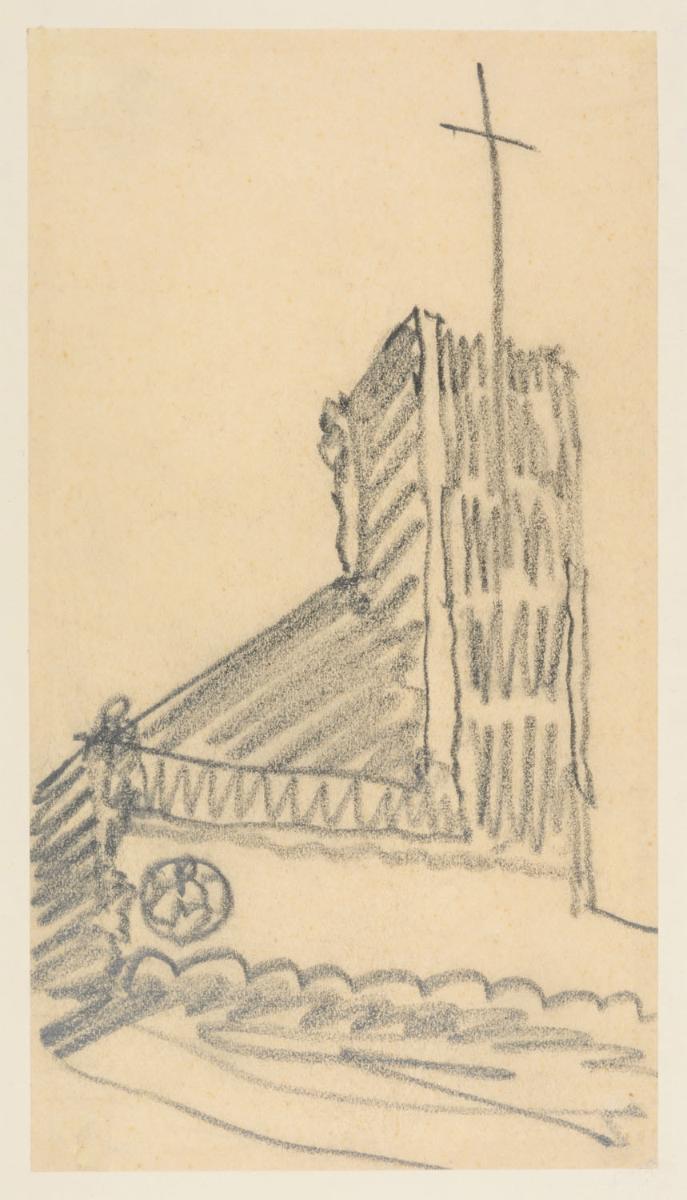 Imaginäre Skizze für eine Kirche, England/Palästina