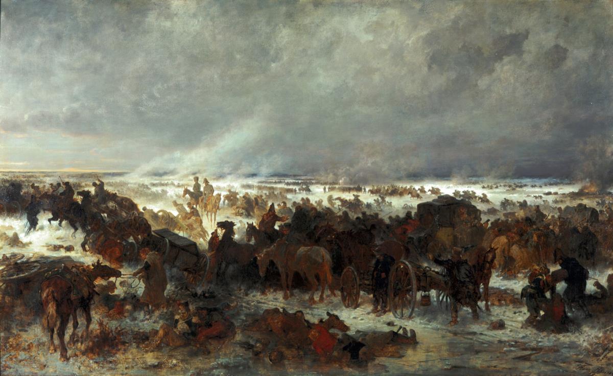 Rückzug der Franzosen aus Rußland 1812