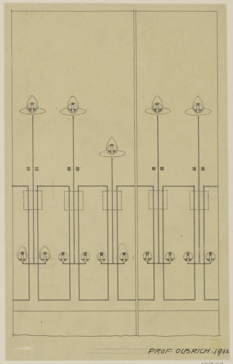 Darmstadt, Musiksaal im Neuen Palais, Vorhang