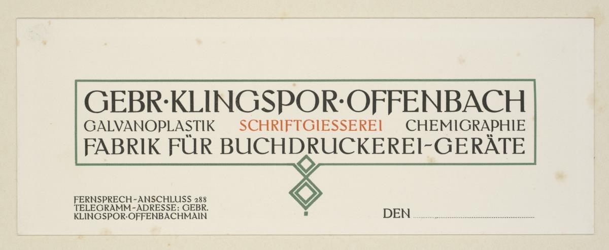 Gebr. Klingspor Offenbach