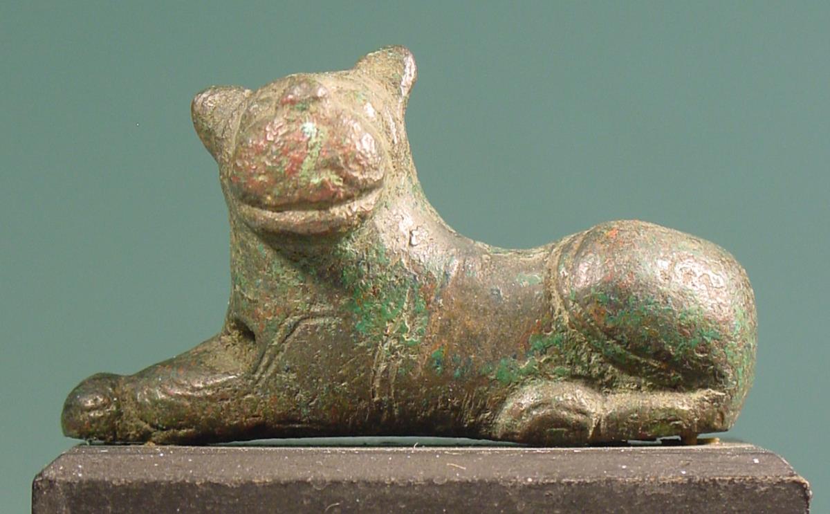 Löwe von einem etruskischen Gerät