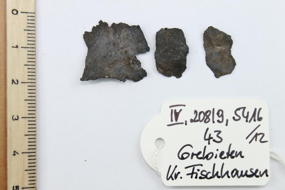 Silberblechfragmente