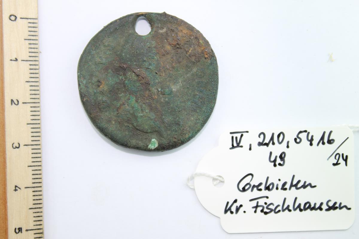 Römische Bronzemünze