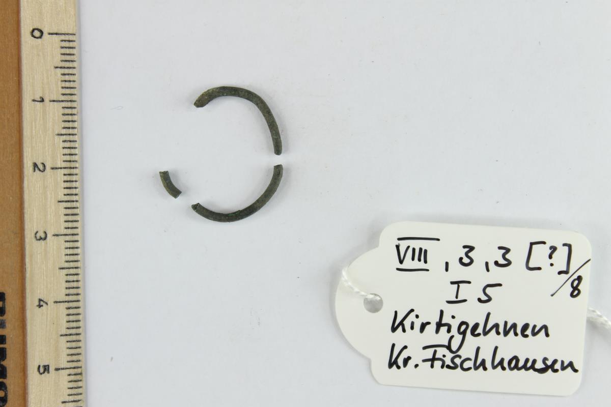 Bronzedrahtfragmente