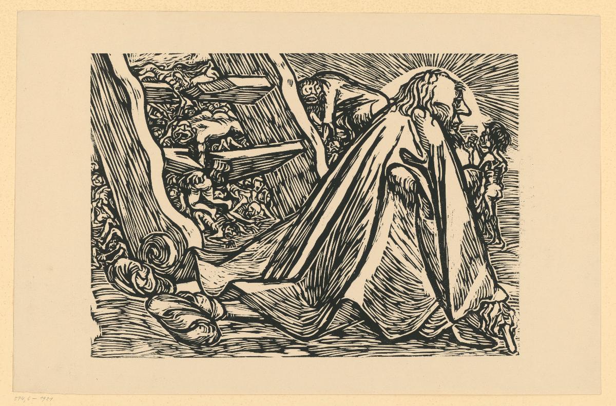 Der göttliche Bettler (Blatt 3 aus: Die Wandlungen Gottes)