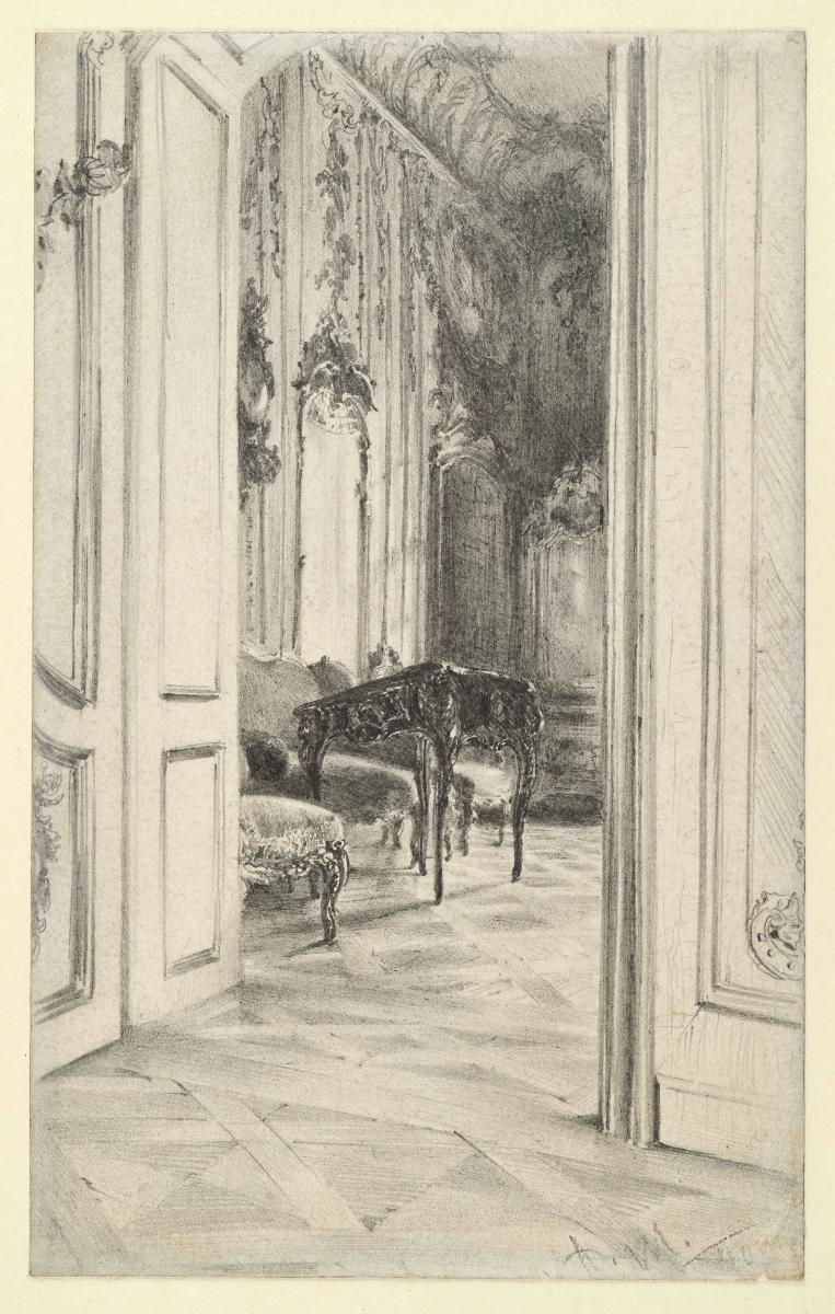 Das Arbeitszimmer Friedrichs des Großen im Potsdamer Stadtschloss