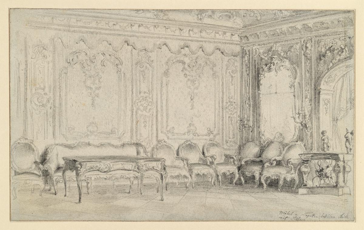 Schlaf- und Arbeitszimmer im Stadtschloss in Potsdam