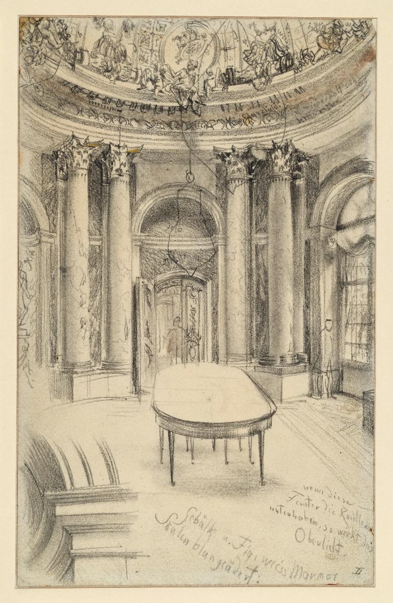 Speisesaal im Schloss Sanssouci in Potsdam