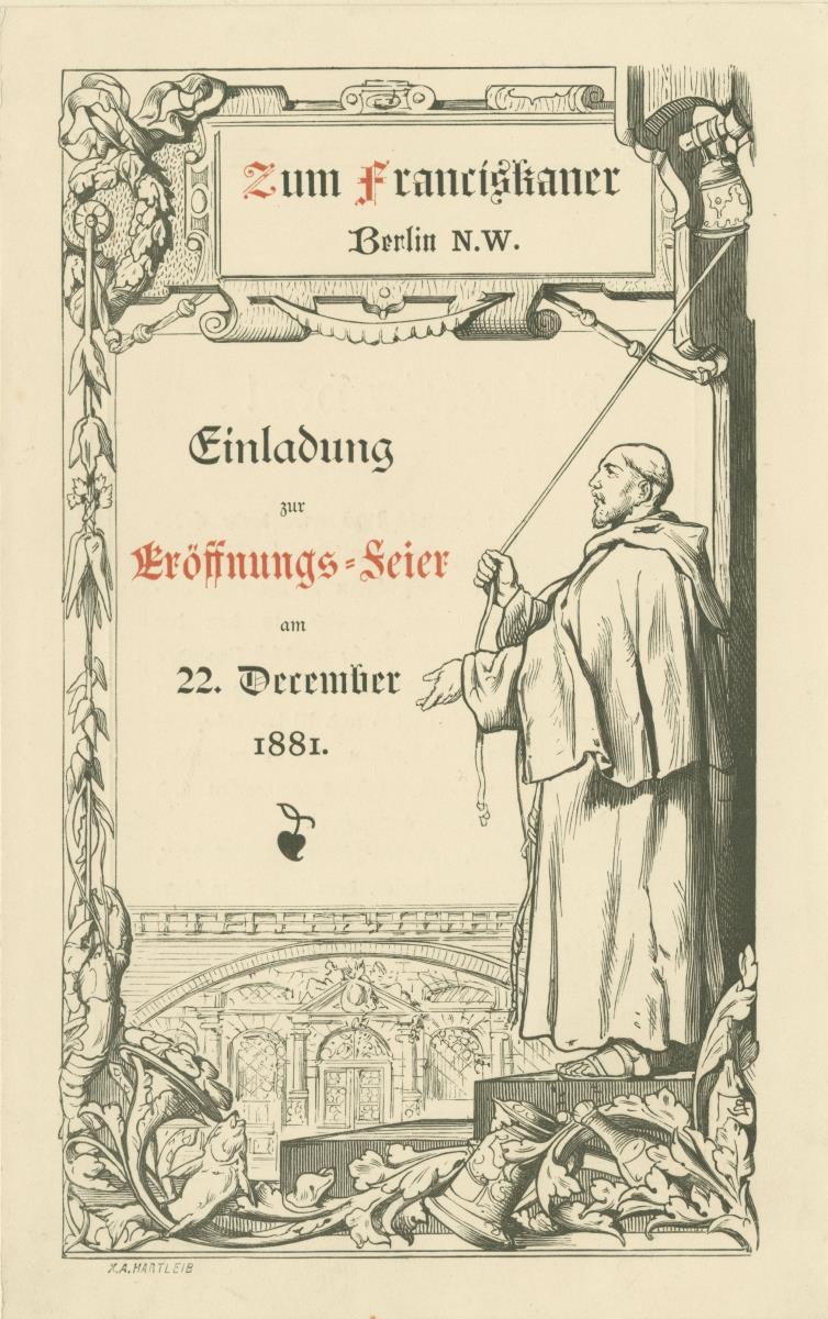 Eröffnung des Restaurants "Zum Franziskaner"