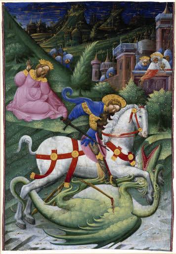 Der hl. Georg kämpft mit dem Drachen