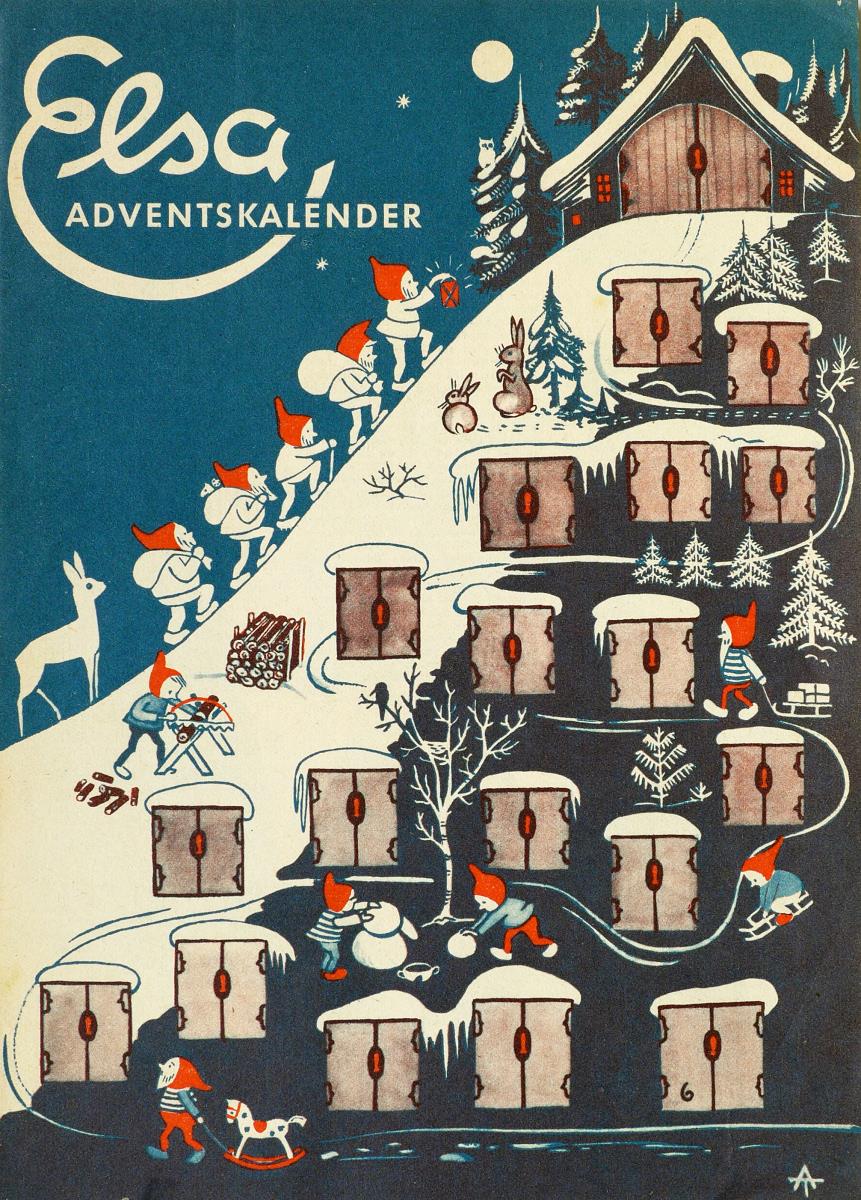 Elsa Adventskalender [Zeitschriftenbeilage zum Basteln]