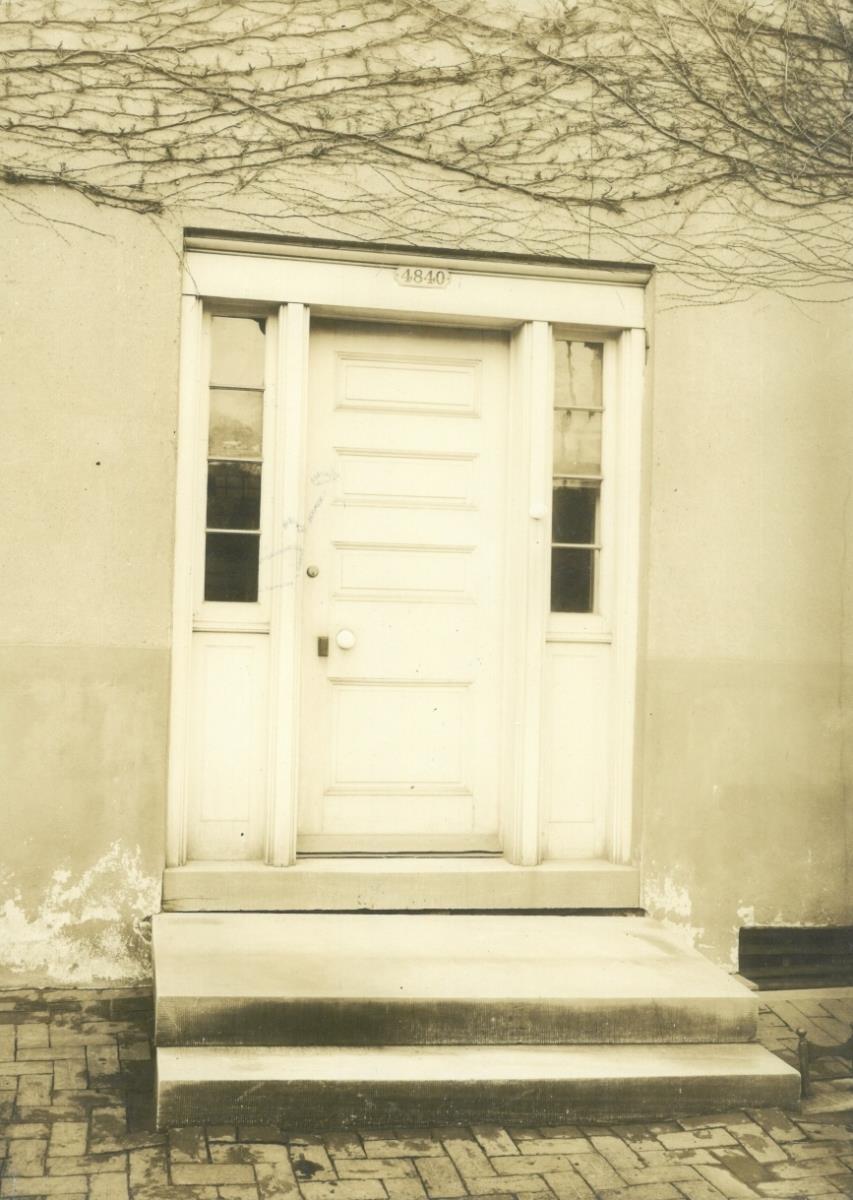 Philadelphia, Germantown, 4840, Main Street, Wagner House, Hauseingang