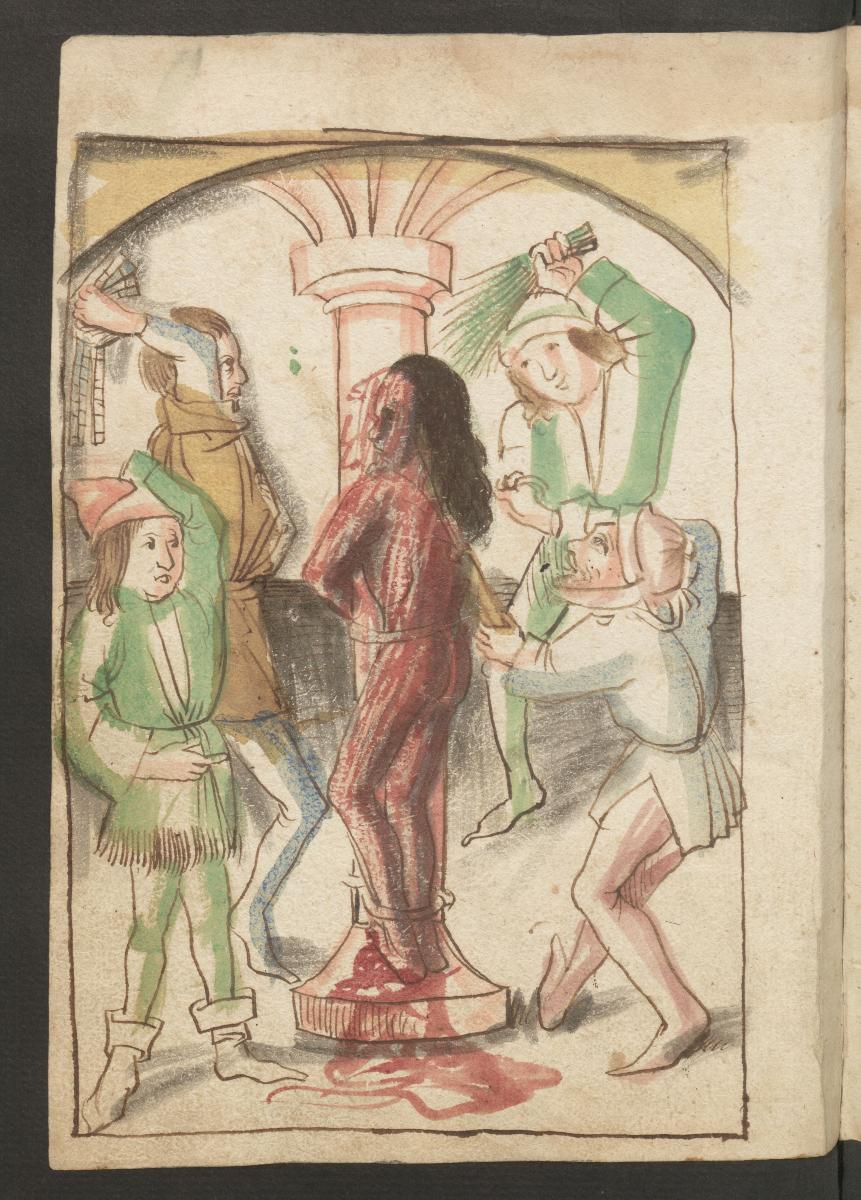 Geisselung Christi, aus dem "Skizzenbuch des Michel Wolgemut"