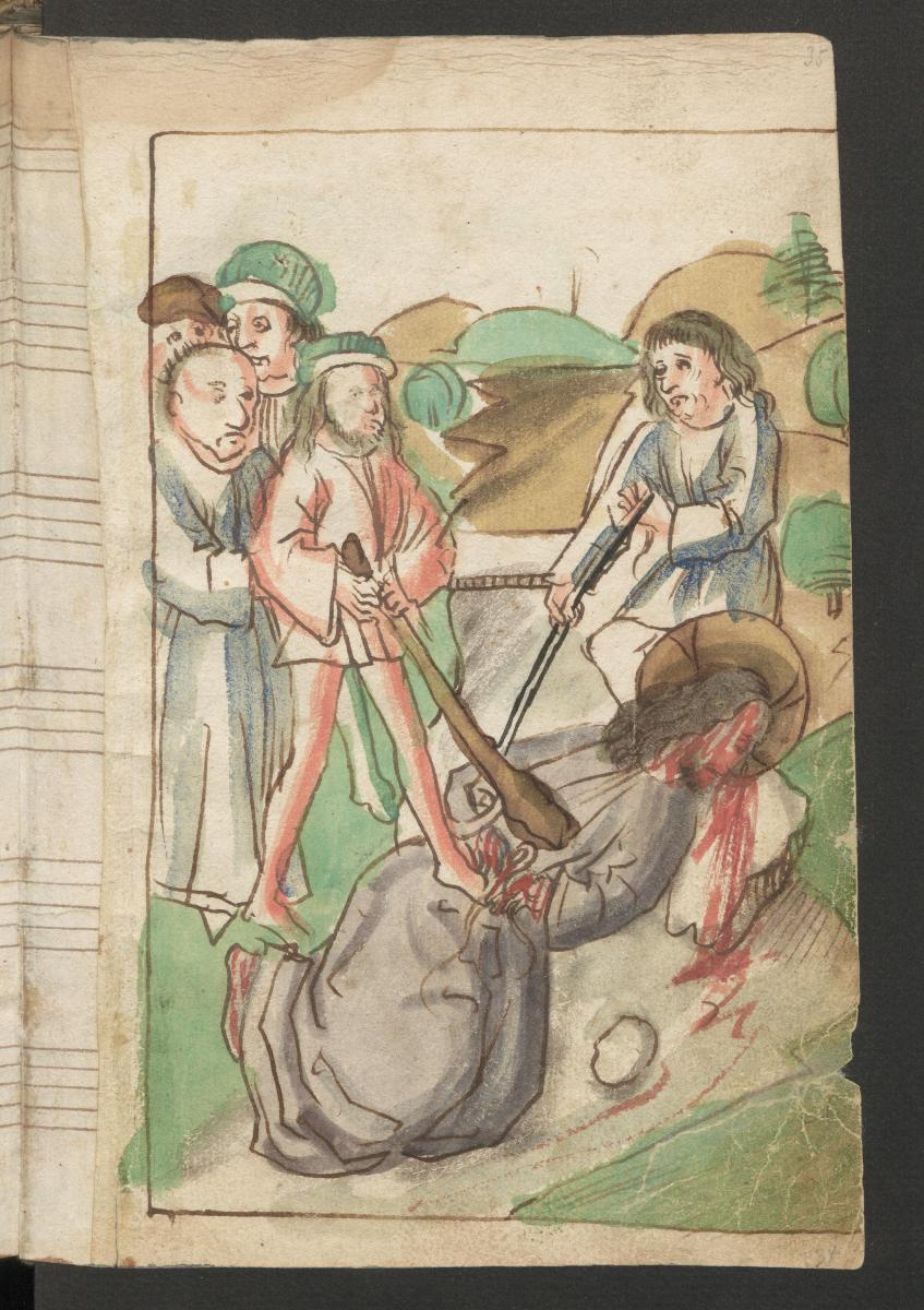 Gefangennahme Christi, aus dem "Skizzenbuch des Michel Wolgemut"