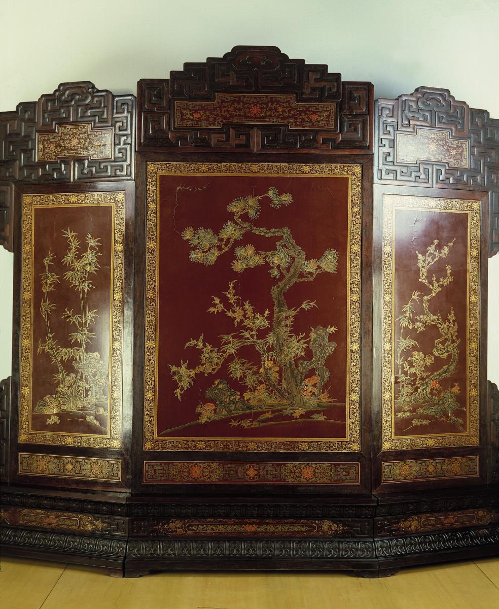 Paravent zum Thronsitz des Kaisers Kangxi