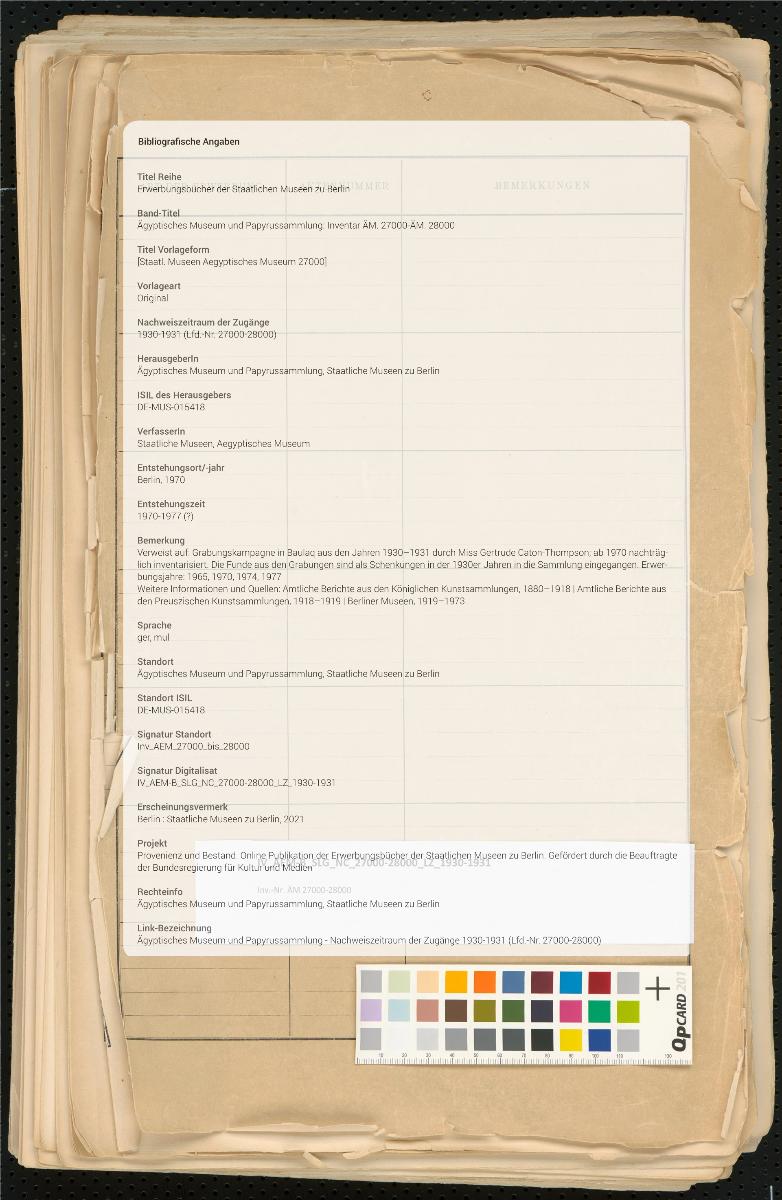 [Staatl. Museen Aegyptisches Museum 27000]