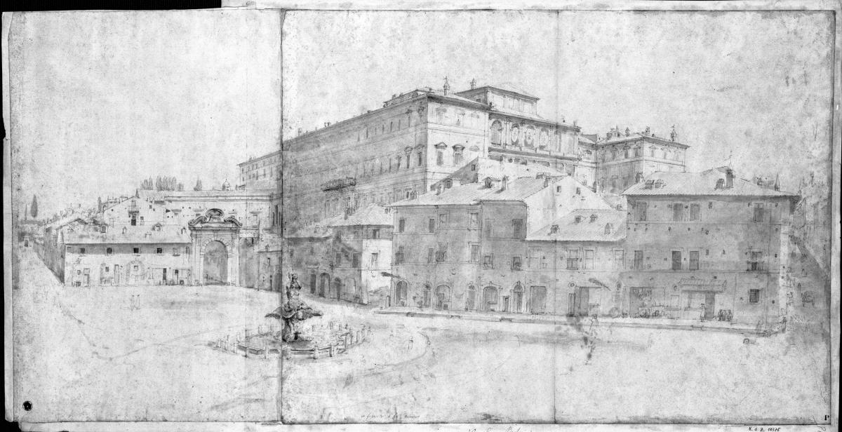 Piazza Barberini mit dem Brunnen