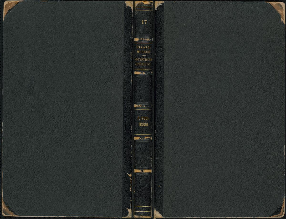 Staatl. Museen Aegyptisches Museum P. 17001-18000